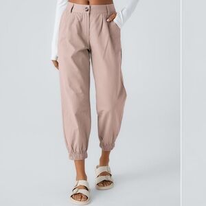 HALARA Relaxed High-Rise Jogger Pants in Blush
